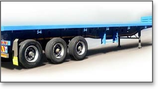 Prime Flat Deck Trailer Blue