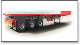 Prime 3 Axle Flatdeck Red